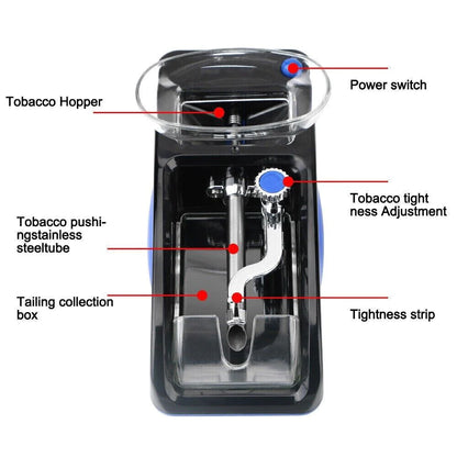 Cigarette Machine Automatic Electric Rolling Roller Tobacco Injector Maker US