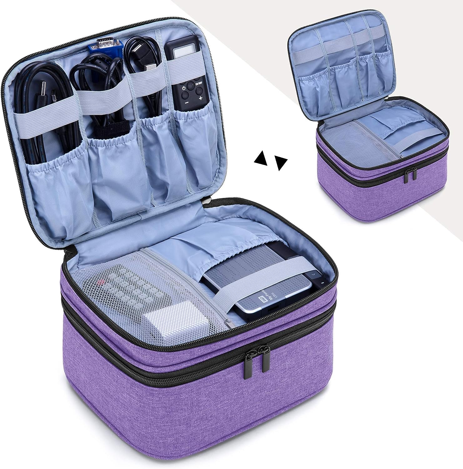 Carrying Bag for DR.J Mini Projector, Portable Case for Mini Projector and Accessories (Fits Most Major Mini Projectors), Purple