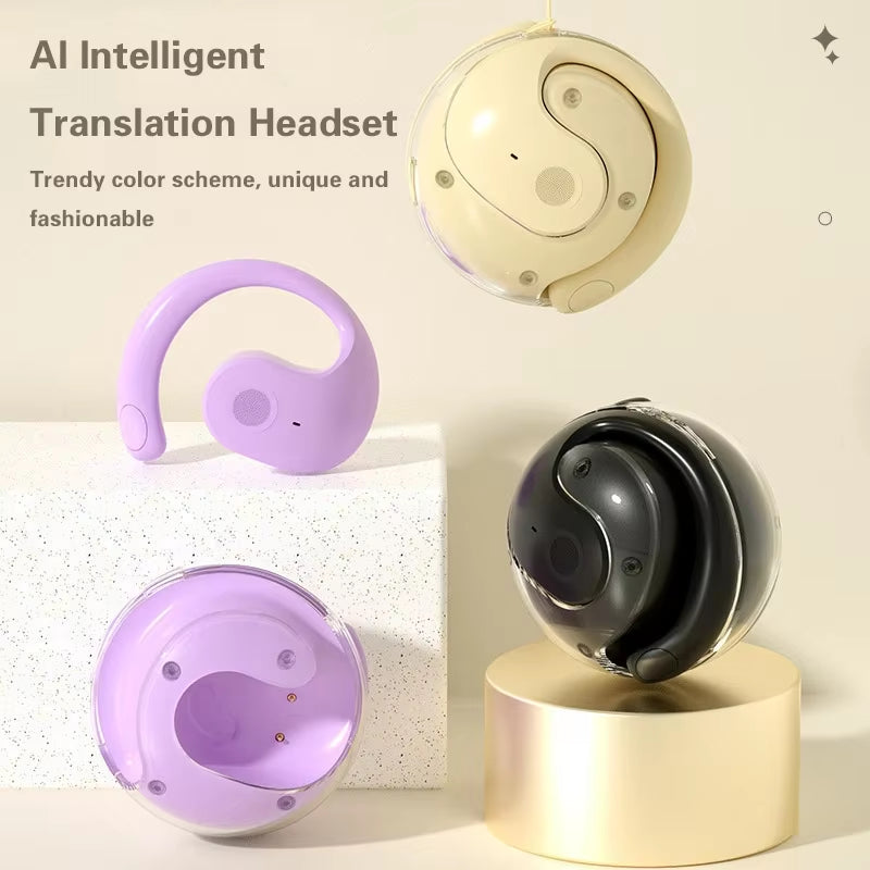 Xiaomi Wireless BT Translation Earbuds Real-Time Translation Language Translation Device Earphones for Travel Business Learning