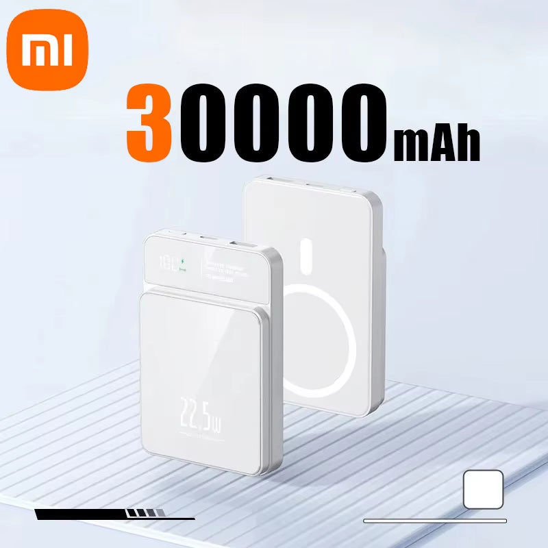 Xiaomi Power Bank 50000Mah Wireless Magnetic Power Bank Magsafe Super Fast Charging Suitable for Iphone Lenovo Samsung Huawei