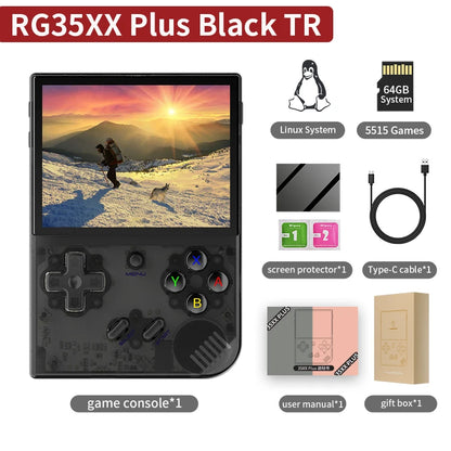 RG35XX plus Retro Handheld Game Player Console 5000+ Classic Games Support Wireless/Wired Controlle HD-MI TV Output