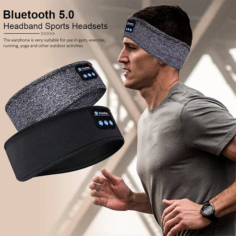 Fone Bluetooth Earphones Sports Sleeping Headband Elastic Wireless Headphones Music Eye Mask Wireless Bluetooth Headset Headband