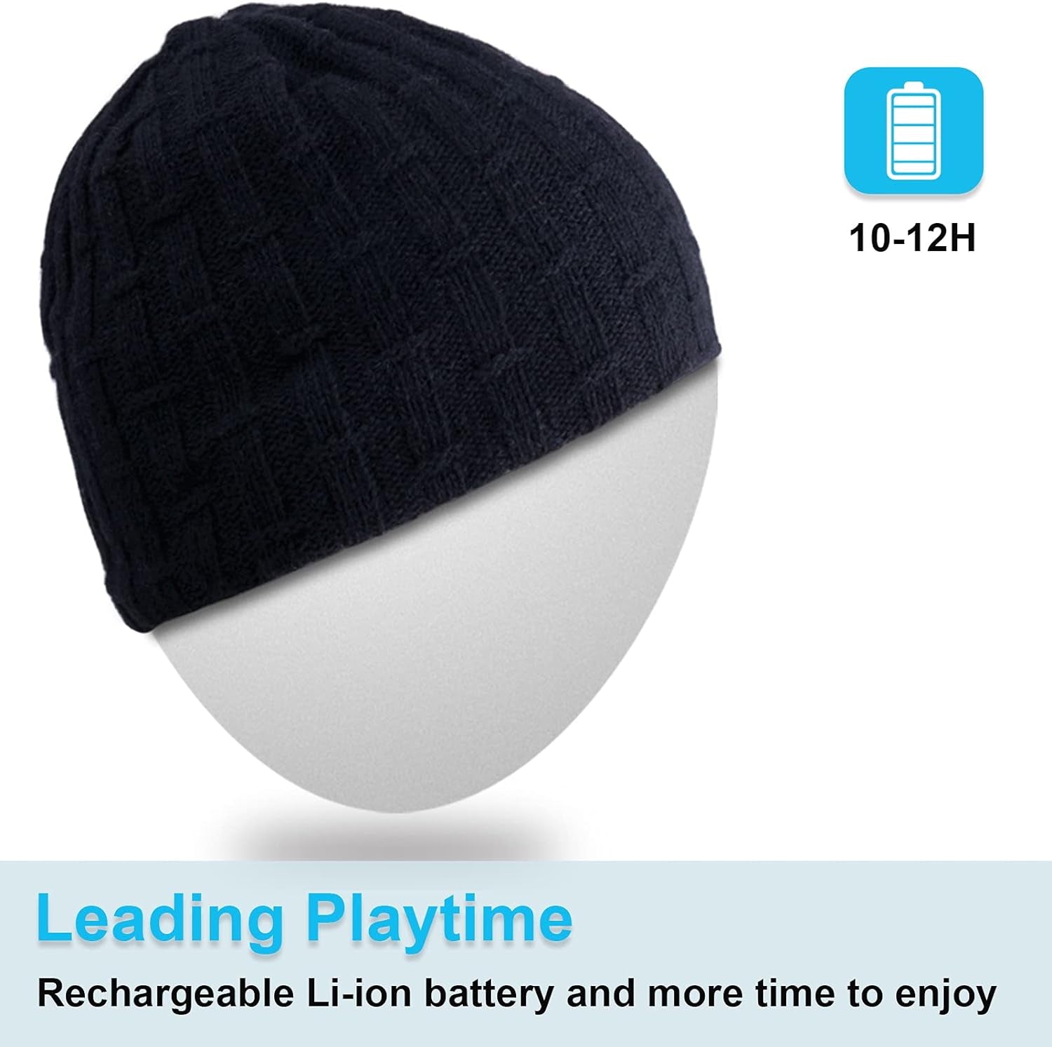 Bluetooth Beanie for Men Women Hat Wireless Headphone for Outdoor Sports