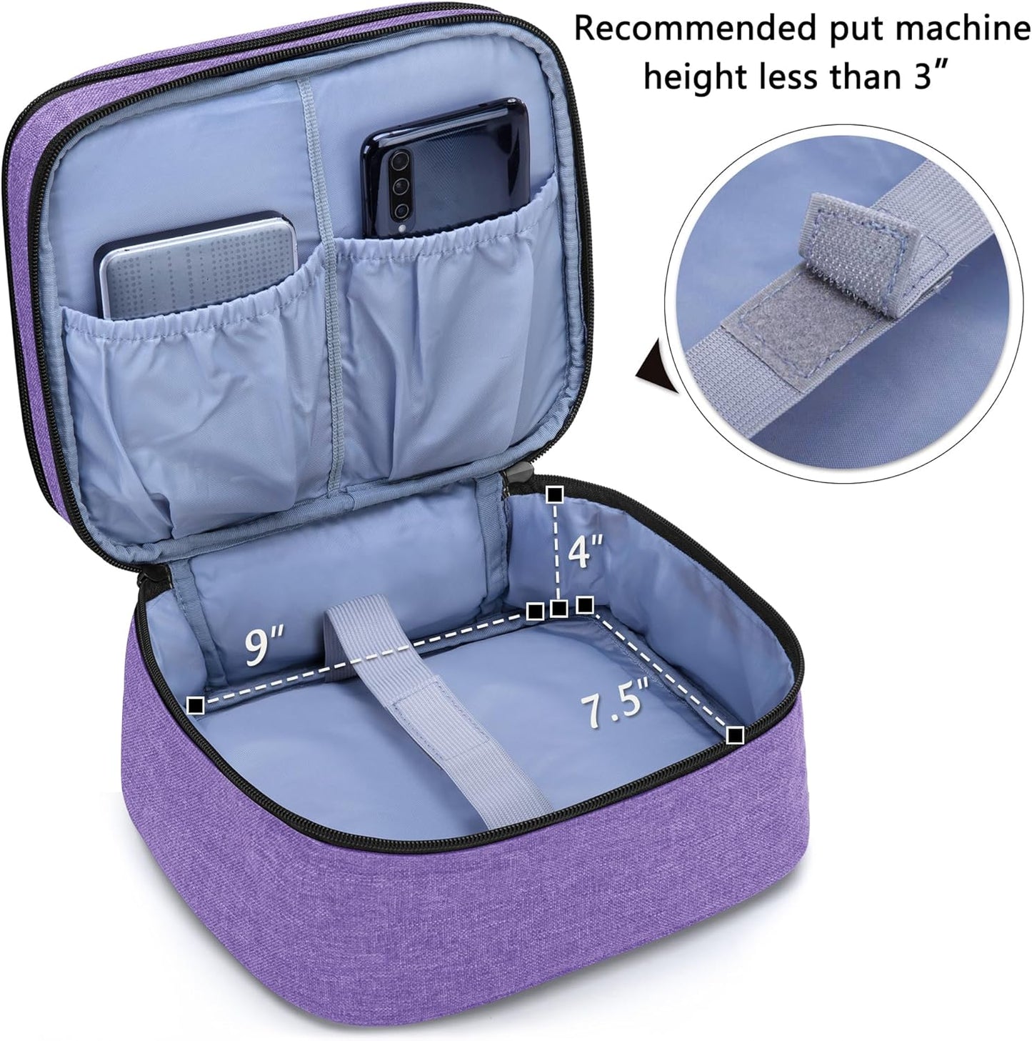 Carrying Bag for DR.J Mini Projector, Portable Case for Mini Projector and Accessories (Fits Most Major Mini Projectors), Purple