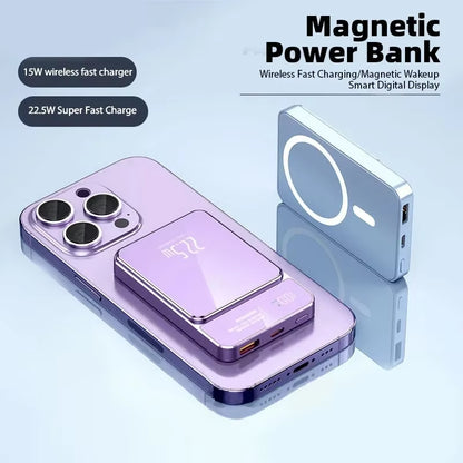 Xiaomi Power Bank 50000Mah Wireless Magnetic Power Bank Magsafe Super Fast Charging Suitable for Iphone Lenovo Samsung Huawei